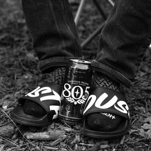 Logo Slide Sandals - Black